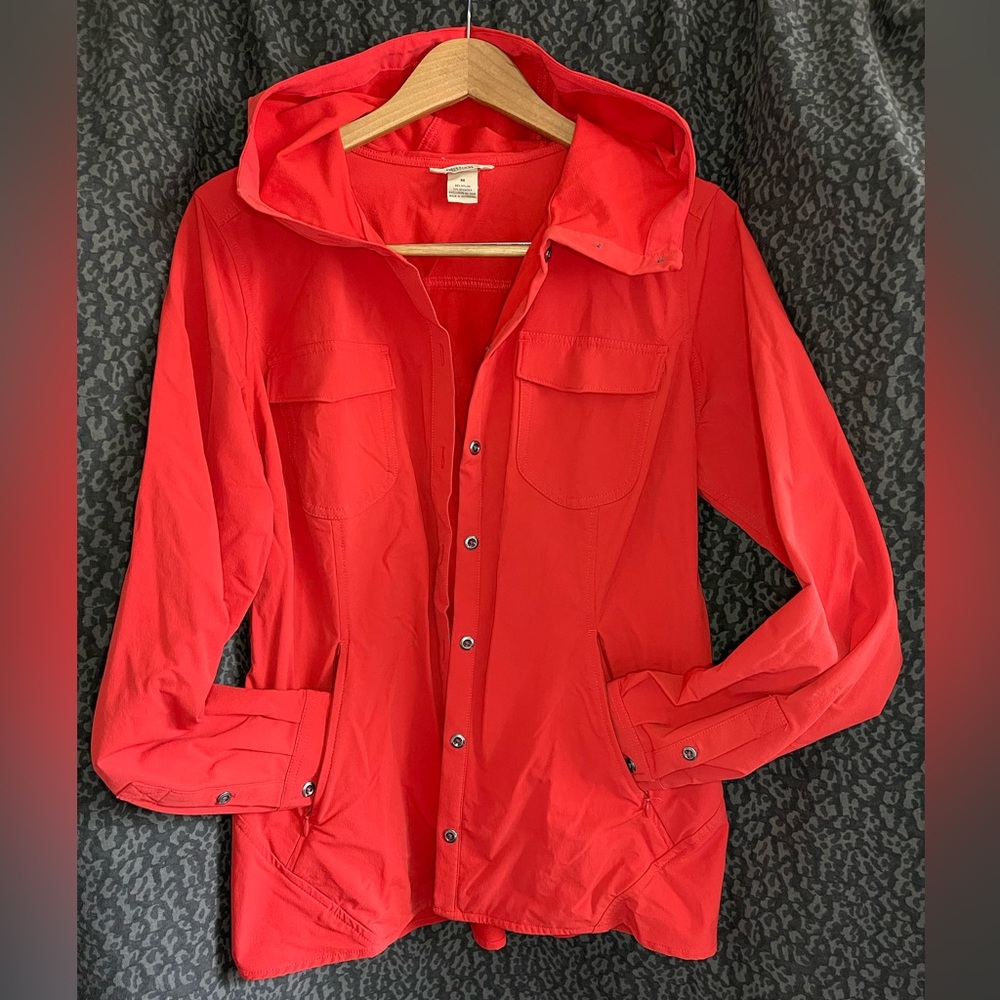 Duluth Rain jacket coral orange Medium perfect condition - Picture 1 of 10